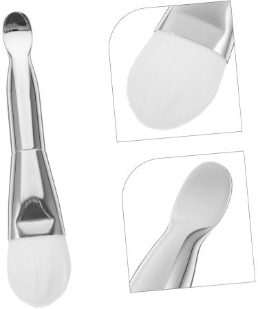 FOMIYES Double-headed Facial Treatment Brush Facial Mask Brush Skin Care Tool Facial Mask Applicator Facial Mud Mask Brush Mask Spoon Women Mud Mask Brush Mud Mask Applicator Cream Spoon 13.70X2.50X1.50CM Silver - Buy Online on SooperMarket.com