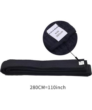 KRISMYA Black Karate Belt - 280 CM Solid Rank Martial Arts Belt for Taekwondo, Judo, and Karate - Buy Online on SooperMarket.com