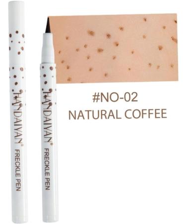 Freckle Pen Make-Up Spotting Pen with Longlasting Waterproof Function Natural Imitation Non-Fading Freckle Pen Coffee - Buy Online on SooperMarket.com