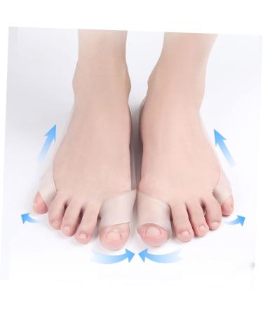 Big Toe Splitter & Bunion Corrector Set - 8 Pcs Elasto Gel Toe Stretchers for Men | Elastic Toe Strap Foot Care Tools | Supple Toe Dividing Cover | Transparentx2pcs, 23.5x2.3cmx2pcs - Buy Online on SooperMarket.com