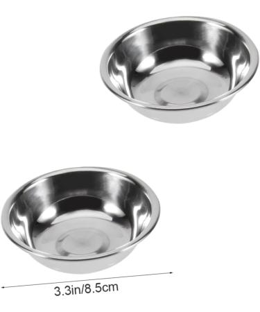 CIYODO 5 Pcs Vinegar Soy Toy Sauce Dishes Tray Vinegar Dish Spicy Soy Sauce Dishes Vinegar Soy Dish Silver - Buy Online on SooperMarket.com
