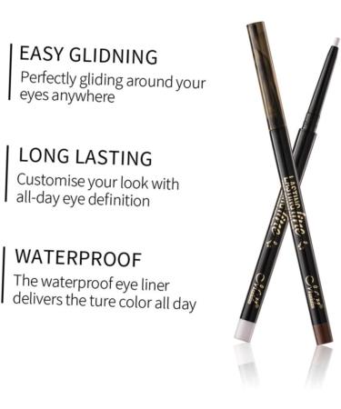 Angoily Eyeliner Pencil Eyebrow Pencil Eye Pencil Waterproof Eye Liner Women Makeup E43 Automatic - Buy Online on SooperMarket.com