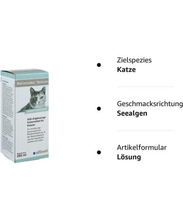OZoo GmbH Reconvales Tonic for Cats - Premium Health Supplement for Cats | International Shipping Available - Buy Online on SooperMarket.com