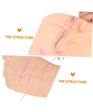Healeved 3pcs Eyebrow Measurement Tool Eye Brow Corrector Cosmetic Measuring Tools Pink Household - Buy Online on SooperMarket.com