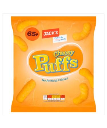 Jack's Cheesy Puffs 70g x Case of 16
