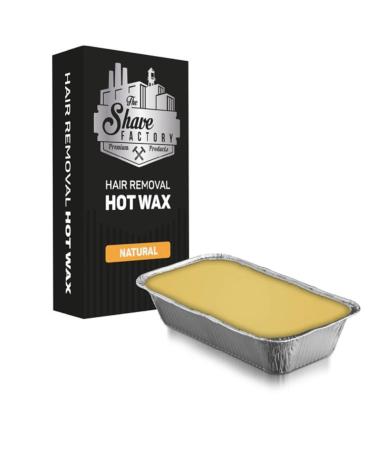 The Shave Factory Hair Removal Hot Wax - 500g Natural Wax for Smooth Skin | International Shipping - Buy Online on SooperMarket.com