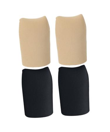 Silicone Toe Protectors 2 Pairs Hand Toe Sneaker Blisters Covers Closed Toe Covers Silicone Toe Protectors Surface Fabric Toe Sleeves Toe Caps Toe Protective Covers Guard Nylon As Shown 4x2.7cm