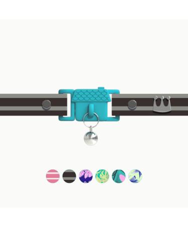 Kittyrama cats and kitten neck bands.As seen in Vogue.Awarded.Approved by the veterinarian.Breakaway hypoallergenic comfortable and soft.Havana.Other styles available adult cat havana
