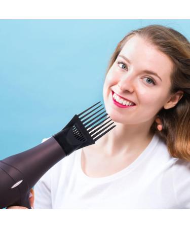 FRCOLOR 2pcs Blower Dryer Comb Attachment Hair Styling Accessories - Hair Dryer Concentrator Nozzle for Straightening Wavy Curly Hair - Buy Online on SooperMarket.com