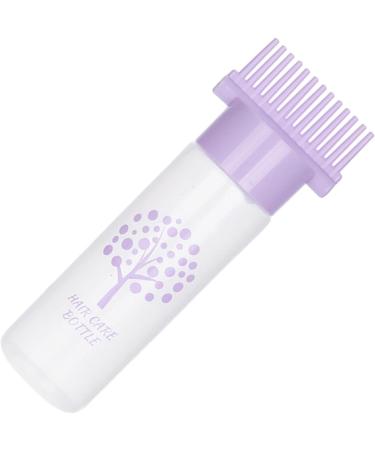 Harilla Hair Dye Bottle Brush Roots Comb Bottle Hair Coloring Dyeing Bottle Empty Bottle for Home DIY Violet - Buy Online on SooperMarket.com