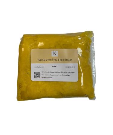 Raw & Unrefined African Shea Butter - 100% Pure & Raw - Organically Sourced from Africa Ghana Yellow - Make Foaming butter Whipping Shea Butter Soap making Lotion about 2lbs (30-34oz)