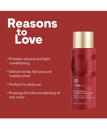 ColorProof Volume Conditioner 8.5oz | Lightweight Sulfate-Free Vegan Formula for Fine Color-Treated Hair | Adds Volume & Body | 8.50 Fl Oz - Buy Online on SooperMarket.com
