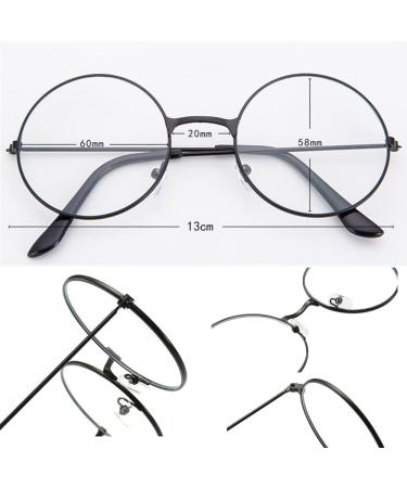 Spydge Retro Metal Frame Round Glasses - 3 Pair Set for Men | Stylish Decorative Eyewear - Buy Online on SooperMarket.com