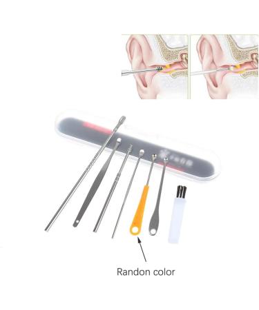 7Pcs Ear Pick Earwax Removal Kit - Portable Ear Cleaner Tool Set With Box - Buy Online on SooperMarket.com