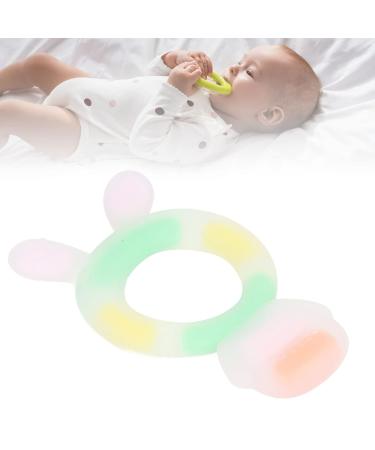 Baby Bite Ring for Newborns (0-6 Months) - Wear-Resistant Dishwasher-Safe Pink Anti-Finger Sailing Teether - Buy Online on SooperMarket.com