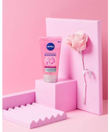 Nivea Rose Water Washing Gel 150ml - Micellar Technology Facial Cleanser for All Skin Types - Buy Online on SooperMarket.com
