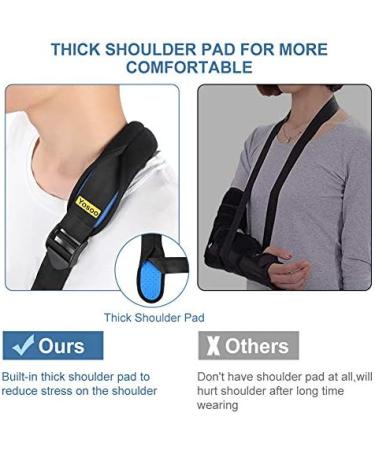 Adjustable Arm Shoulder Immobilizer with Breathable Mesh - Ideal for Injury Recovery - Buy Online on SooperMarket.com