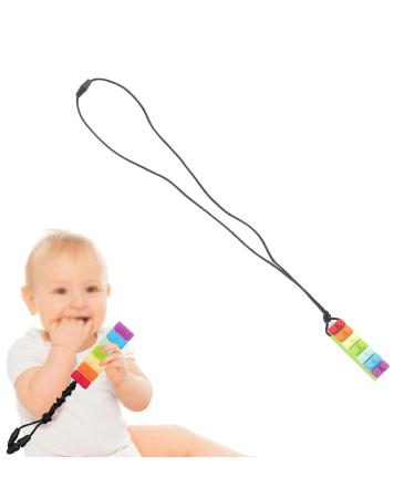 Infant Sensory Chew Pendant 5pcs Set - High Temp Resistant Teething Necklace for Boys (Green) - Buy Online on SooperMarket.com