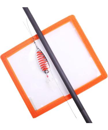 Fishing Lure Wraps 4 Pack - Clear PVC Bait Hook Covers for Safe Fishing - Medium Orange - Buy Online on SooperMarket.com
