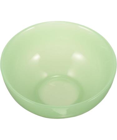 2-Piece Green Terrarium Bowls for Men's Care | Decorative Soap & Shaving Bowl - Jade Glass Containers 11.5x11.5x5cm - Buy Online on SooperMarket.com