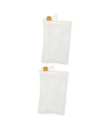Mikinona 2 Pcs Soap Bag Exfoliating Soap Pouch Bathing Soap Travel Organizer Bags Body Sponges Soapdish Nylon