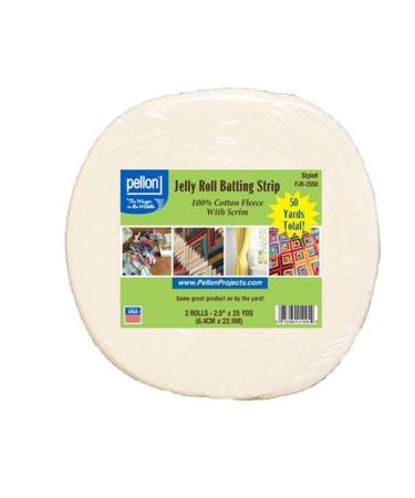 Pellon Scrim Jelly Roll Batting 2-1/2in x 50yds Cotton