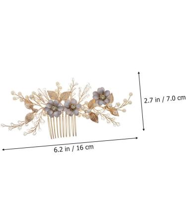 Mikinona Bead Hair Comb Bridal Hair Accessories Bridal Hair Side Comb Delicate Hair Comb Female Head Decor Hair Accessory Hair Decor for Wedding Exquisite Hair Comb Bridal Hair Decor - Buy Online on SooperMarket.com
