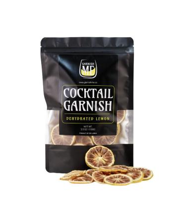 100g Dehydrated Lemon Slices | 70+ Dried Lemon slices for Cocktail Garnishes | Dried Fruit Cocktail Garnish | Dried Lemon wheels | Dried Citrus Slices for drink garnish | Dehydrated lemons (100g)