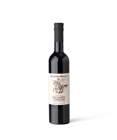 Blazing Bella Traditional Aged Balsamic Vinegar - Modena Italy Premium Reserve 16.9 fl.oz (500ml) Barrel Aged Traditional 1 Count (Pack of 1)