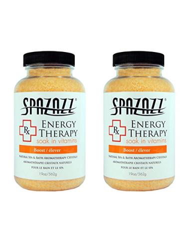 Spazazz Aromatherapy Spa and Bath Crystals -Therapy (2 Pack) (Energy Therapy -2 Pack)