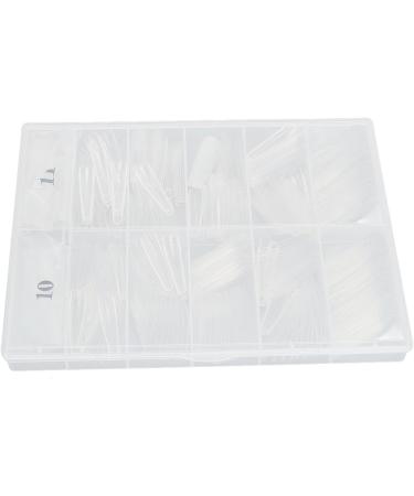 Nai Tips 360 Pieces Acrylic Nail Tips Full Cover Multiple Sizes Versatile Use for DIY Nail Art Manicure Shop (02#) - Buy Online on SooperMarket.com