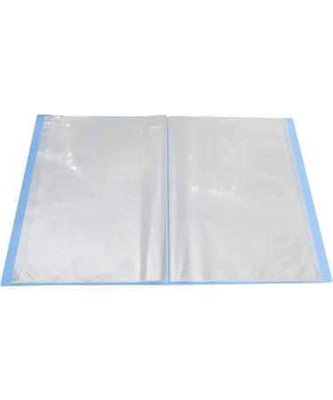 Diamond Painting Storage Book | 40 Clear Pocket Sleeves | Art Portfolio for 30x40 cm Presentation | Blue - Buy Online on SooperMarket.com
