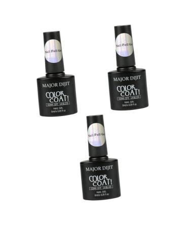 FRCOLOR Nail Gel Polish Glue Manicure DIY Art 3pcs Nails Gel Nail Gel Polish Nail Tips Transfer Nail Art Foil Glue Nail Gel Lacquer Manicure Nail Tips Transfer Glue Nail Foil Sticker Glue 7*3.3*1cmx3pcs Blackx3pcs