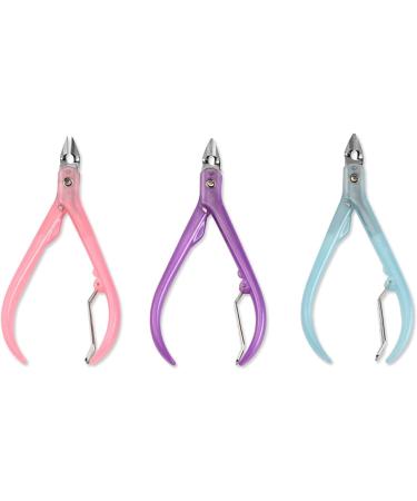 Pink Nail Clipper Cuticle Trimmer Cuticle Nippers Professional Stainless Steel Cuticle Cutter Clipper Durable Pedicure Manicure Tools for Fingernails and Toenails Foot Hand and Nail Care - Buy Online on SooperMarket.com