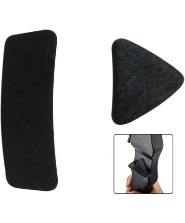 2 Pairs Archery Arrow Rest - Adhesive Backed Fur Pad for Longbow & Recurve Bow - Black/Brown - Outdoor Hunting Accessory - Buy Online on SooperMarket.com