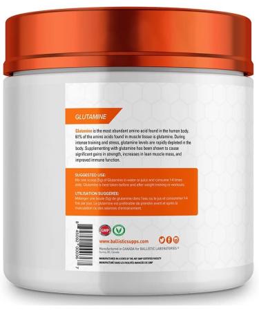 Ballistic Supps - L-Glutamine - 400 Grams - Buy Online on SooperMarket.com