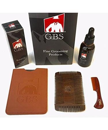 GBS Premium Quality Static Free Sandalwood Dual Comb for Shaping And Styling Unscented Beard Oil 7" Dressing Comb + Premium Leather Case Pack of 1 - Buy Online on SooperMarket.com