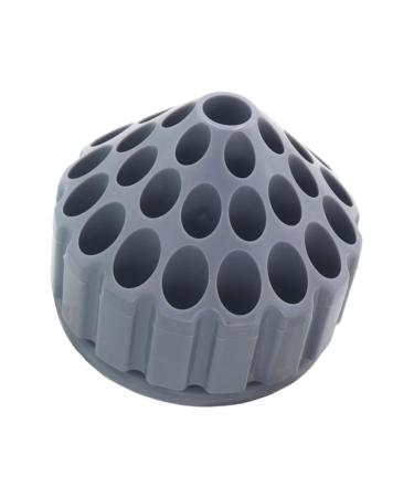 Healeved 1pc Grinding Head Storage Box Rotary Tool Nail Implements Nail File Bits Manicure Tools Holder Acrylic Display Risers Nails Nail Drill Organizer Holder Pe Base Cellular To Rotate