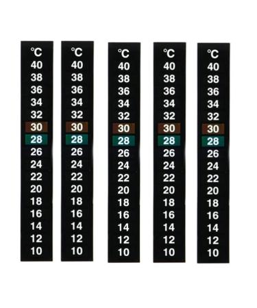 HSTHE SEA 10 pieces aquarium adhesive thermometer 10-40 temperature strip aquarium water temperature sticker measurement T Grad Celsius display