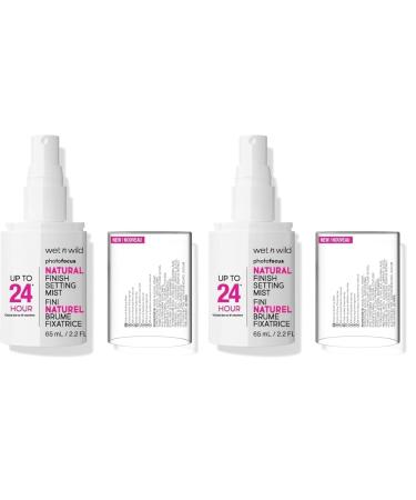 wet n wild Photo Focus Natural Finish Setting Mist (Pack of 2)