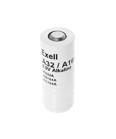 Exell Battery A32PX 6V Alkaline Battery Fits/Replaces Yashicas Electro 35GL Electro GSN Electro GTN Electro AX MG-1 PX32 Mallory TR164 Eveready 164 E164 V164 National HM-4N 4NR52