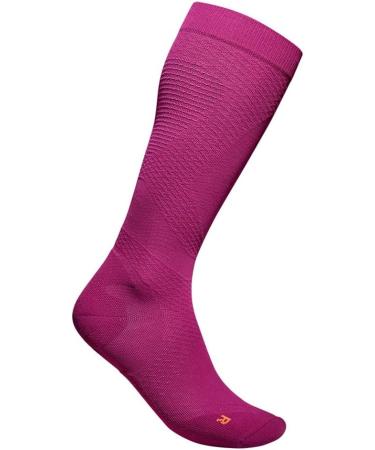 Bauerfeind Ultralight Running Compression Socks for Men & Women | Thin Sports Socks for Jogging & Fitness | Size M (41-43) Berry Color - Buy Online on SooperMarket.com