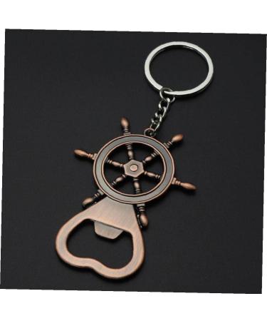 Bottle Opener Retro Rudder Beer Bottle Opener Stainless Steel Beer Openers Men Keychain Corkscrew Accessories - Buy Online on SooperMarket.com