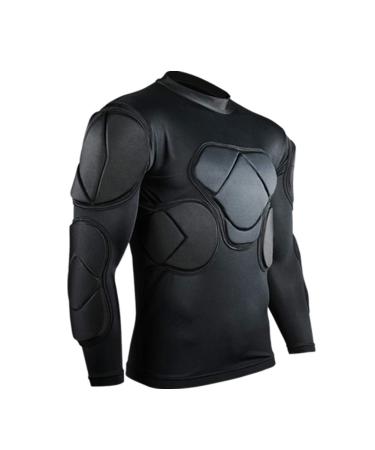 SHINESTONE Men's Sport Soccer Long Pants Crashproof Men Goalkeeper Goalie Padded Clothes Goalkeeper Jersey Long Sleeve XL