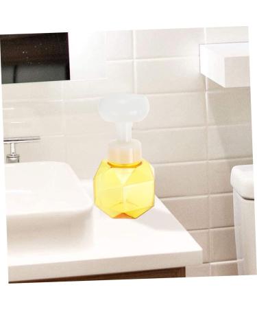 Fomiyes 4-Piece Flower Bubble Bottle Set | Mini Plastic Containers & Foam Soap Dispenser | Transparent 9.7x9.7x16.3cm - Ideal for Home & Travel - Buy Online on SooperMarket.com