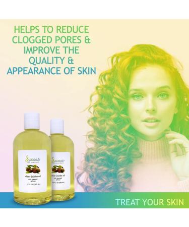 Organic Cold Pressed Jojoba Oil - 100% Pure Natural Moisturizer for Skin, Face & Hair - Perfect Carrier for Essential Oils - Ideal for Massage and Soap Making - Available in Various Sizes (32oz) - Buy Online on SooperMarket.com