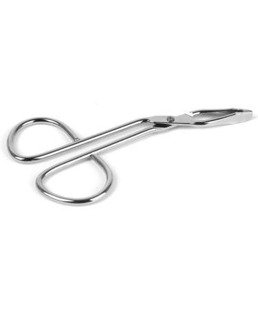 Lurrose Stainless Steel Eyebrow Tweezers Scissors - Professional Slant Tip Tweezer for Hair and Eyebrows, Silver - Buy Online on SooperMarket.com