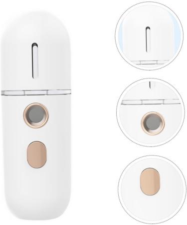 HAPINARY 1pc Hydrating Instrument Mini Face Humidifier Spa Steamer Beauty Steamer Face Water Steamer Nano Spray Humidifier Skin Steamer Hydrating Mister White Abs Moisturizing - Buy Online on SooperMarket.com