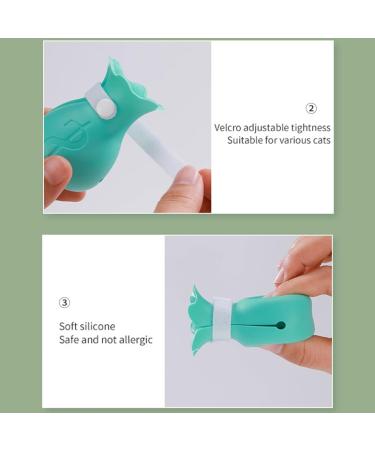 Premium 4-Pack Anti-Scratch Silicone Cat Boots | Adjustable Paw Protection for Bathing & Grooming | Rosa Cat Paw Cover Type 1 - Buy Online on SooperMarket.com