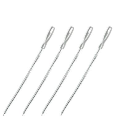 4Pcs Sewer Drain Cleaning Brush Bendable Sink Overflow Drain Brush For Bathroom Sewer Hair Catcher Flexible Pipe Cleaner Drain Cleaning Brush For Household Use